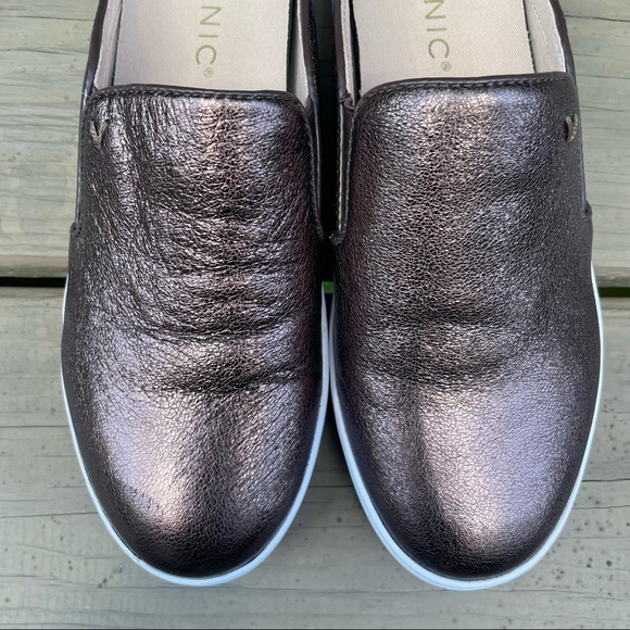 Vionic Splendid Dakota Bronze Metallic leather mules slides size 5 - Picture 6 of 15